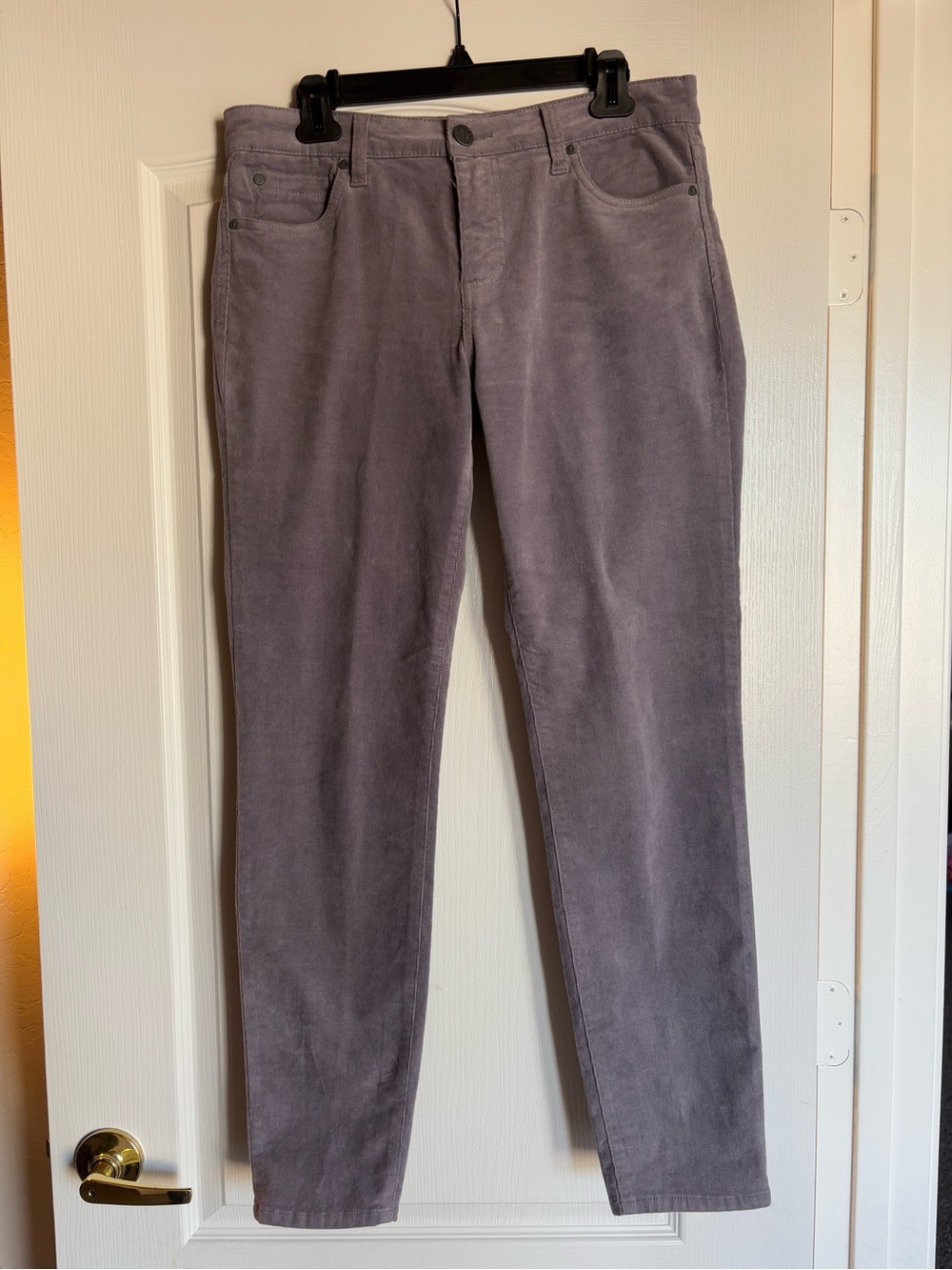 Kut From The Kloth Women's Diana Corduroy Skinny Pants, purple Gray, Size 10